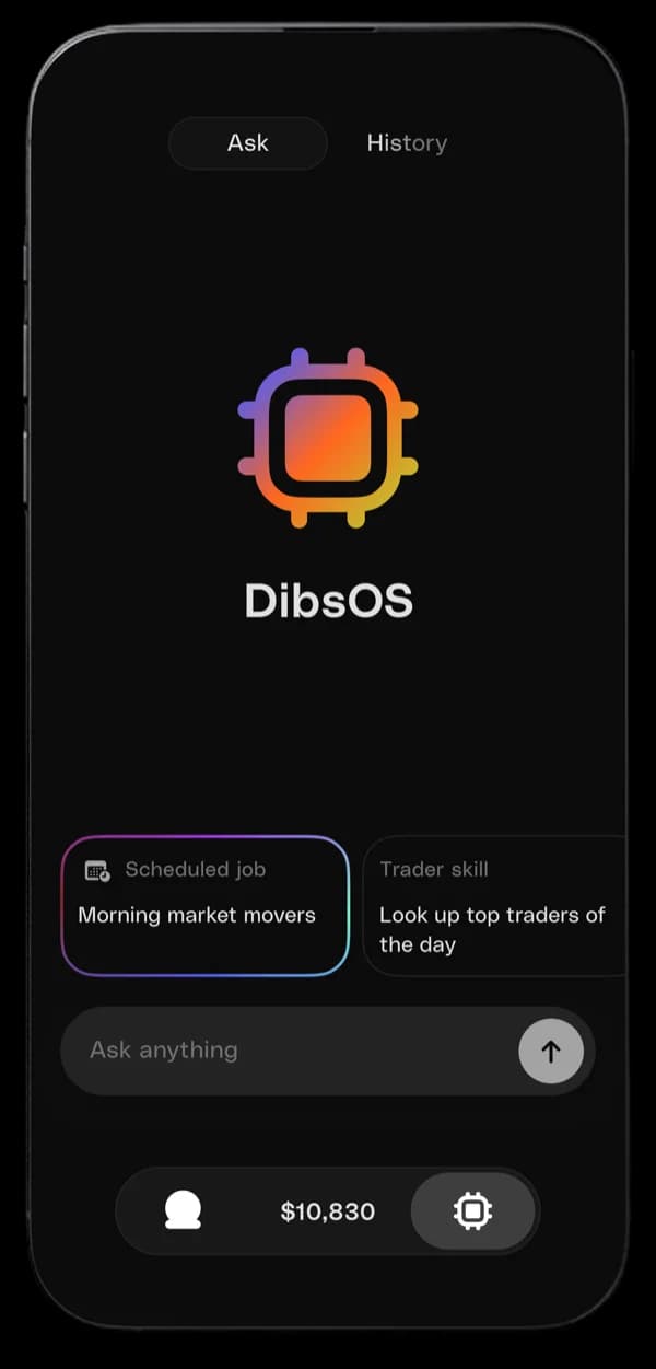 Dibs app prediction interface